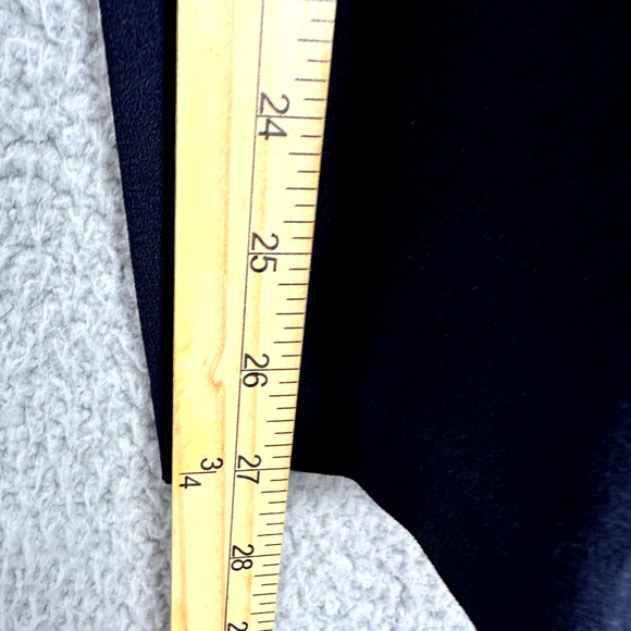 Talbots Pants Womens 14P Blue Pleated Tapered Leg Vintage Nautical Preppy Career - Picture 3 of 7